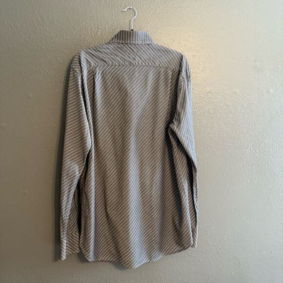 Gemelli Milano Striped Button Down Size L (16.5) - Picture 2 of 5